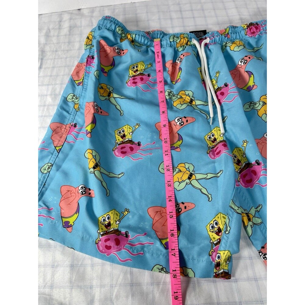 SpongeBob SquarePants Men's Swim Trunks - Size XL - "Handsome Squidward" Print